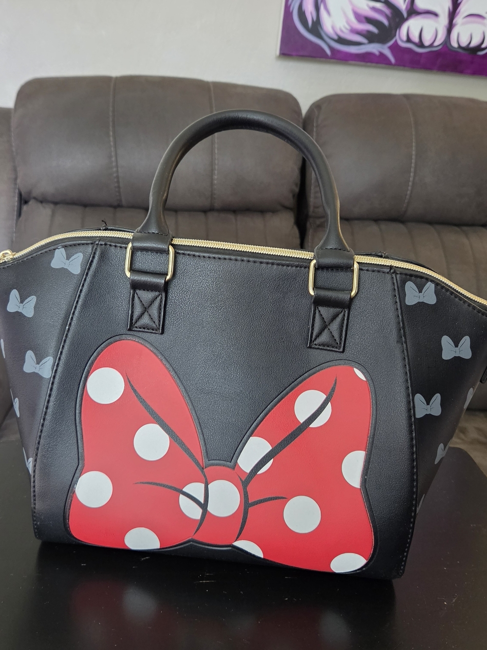 Loungefly Disney Minnie Mouse Bow Satchel Bag